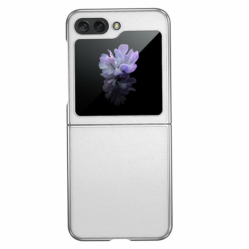 For Samsung Galaxy Z Flip5 5G Slim Phone Cover PU Split Leather PC Shockproof Case For Samsung Galaxy Z Flip5 5G Slim Phone Cover PU Split Leather PC Shockproof Case